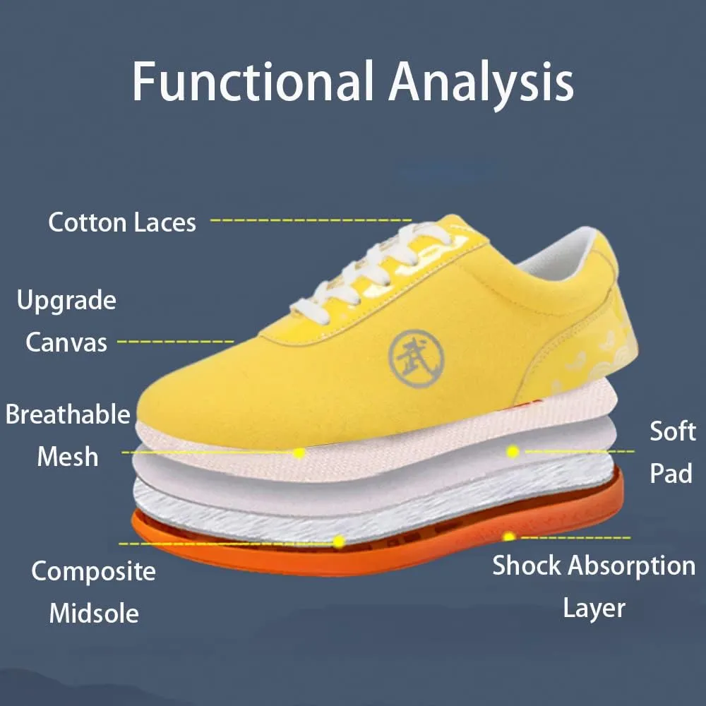 Comfortable Lightweight Taekwondo Training Sports Shoes,Karate Boots Taekwondo Martial Arts Sparring Boxing Boots Tai Chi Foot Protection Boots Soft,