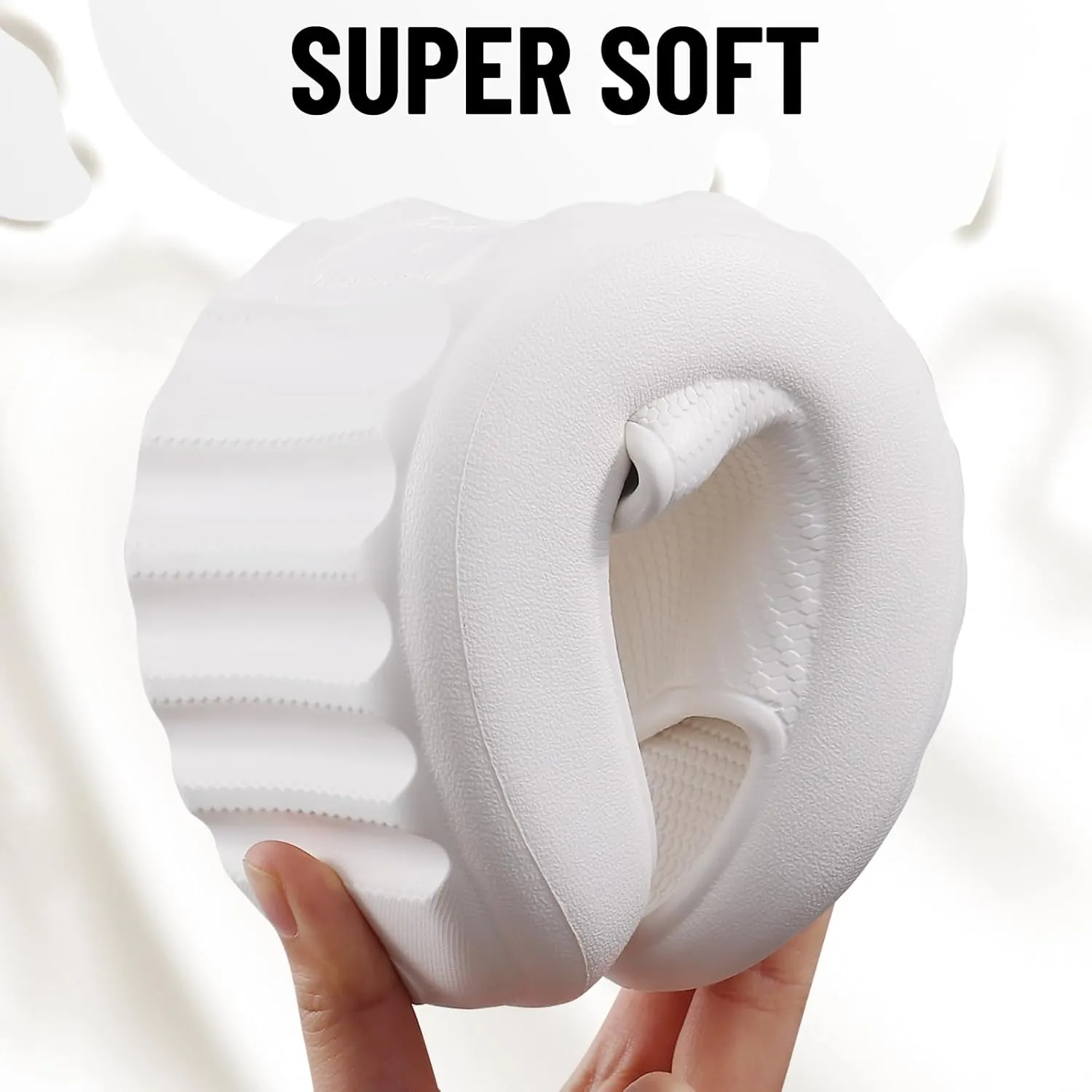 Comwarm Cloud Slide Sandals for Women Men Ultra Comfort Recovery Pillow Slippers Soft Summer Beach Shoes with Low Arch Support