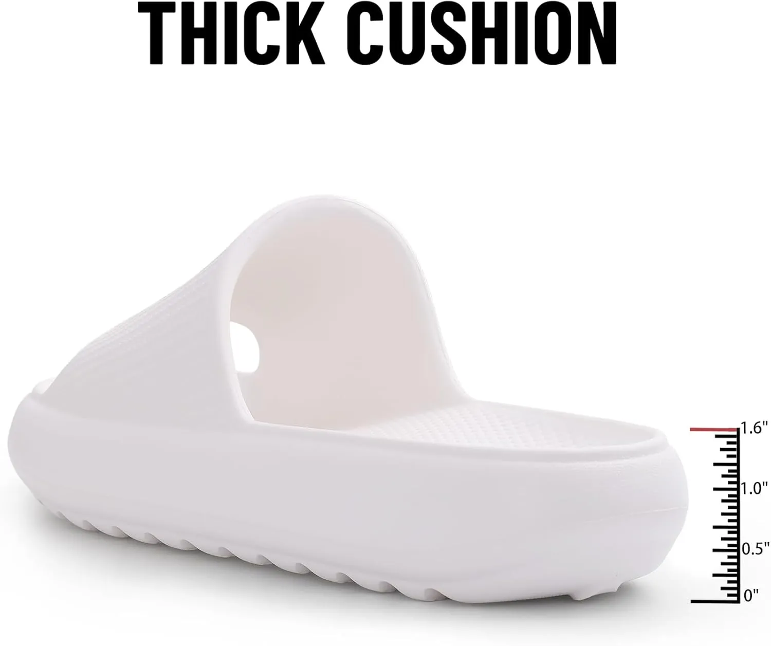 Comwarm Cloud Slide Sandals for Women Men Ultra Comfort Recovery Pillow Slippers Soft Summer Beach Shoes with Low Arch Support