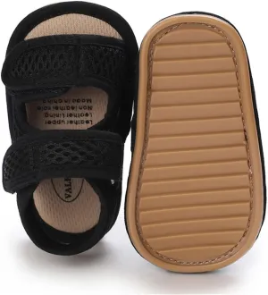 COSANKIM Infant Baby Boys Girls Summer Sandals Non Slip Soft Sole Toddler First Walker Crib Shoes (0-18 Months)