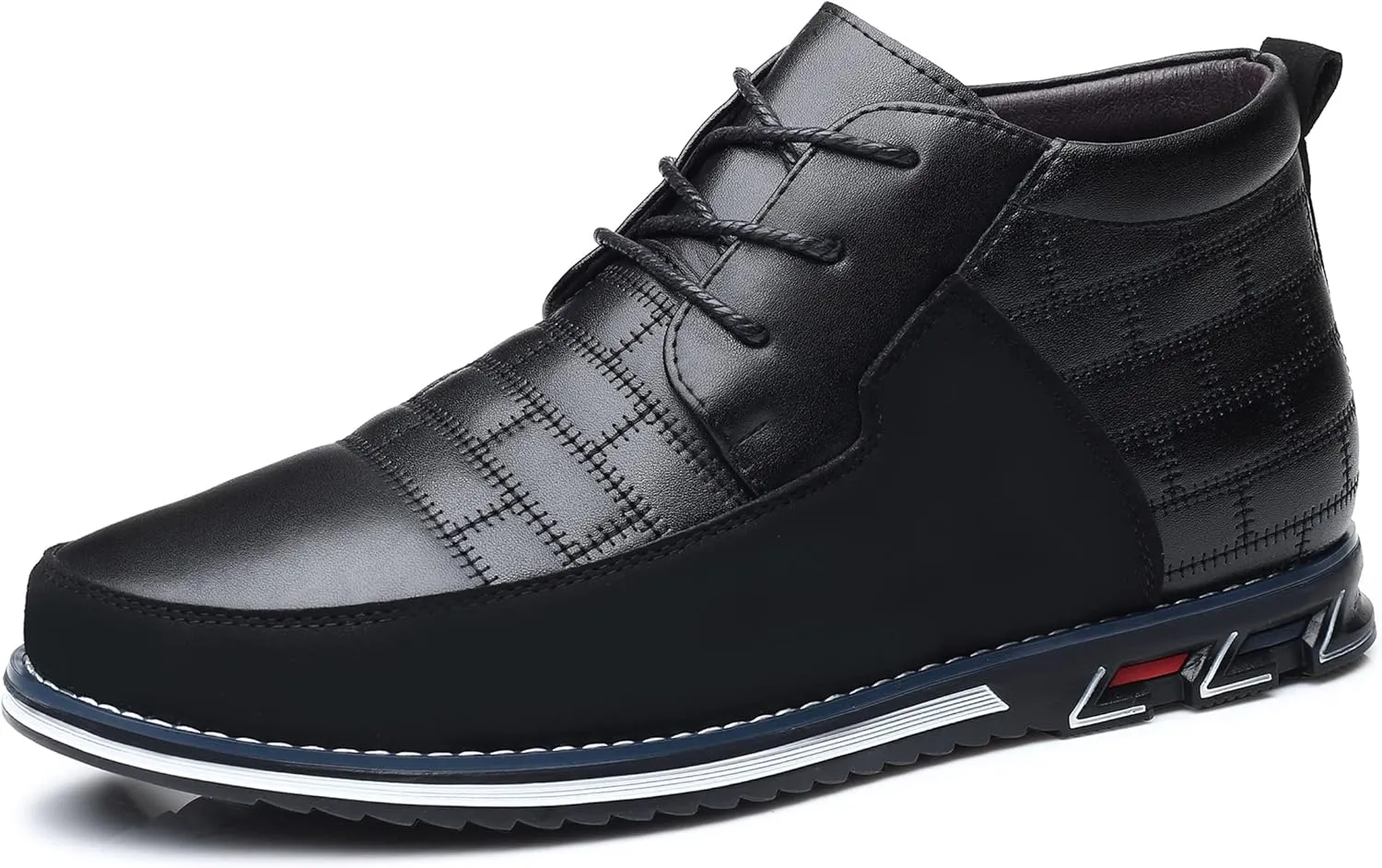 COSIDRAM Men Casual Shoes High-top Loafers Comfort Walking Sneakers Boots for Male
