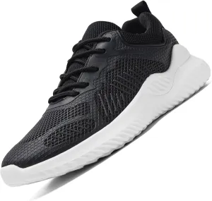 COVS Womens Slip On Walking Shoes, White Tennis Shoes Non Slip Running Shoes Lightweight Workout Shoes Breathable Cushioning Fashion Sneakers