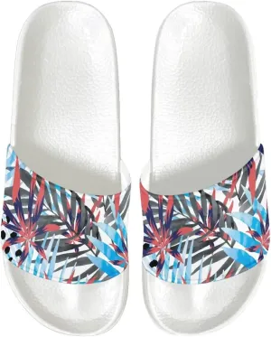 Cozy Slides for Women Soft Customized Size 6-13.5 White