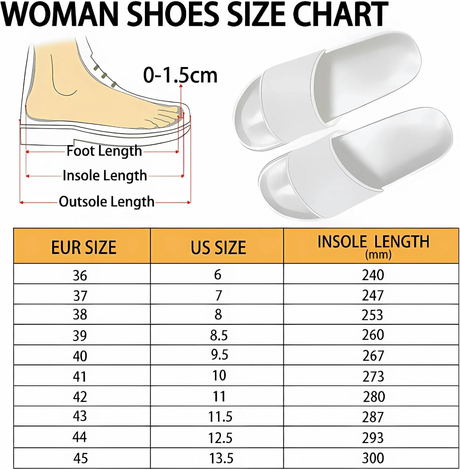 Cozy Slides for Women Soft Customized Size 6-13.5 White