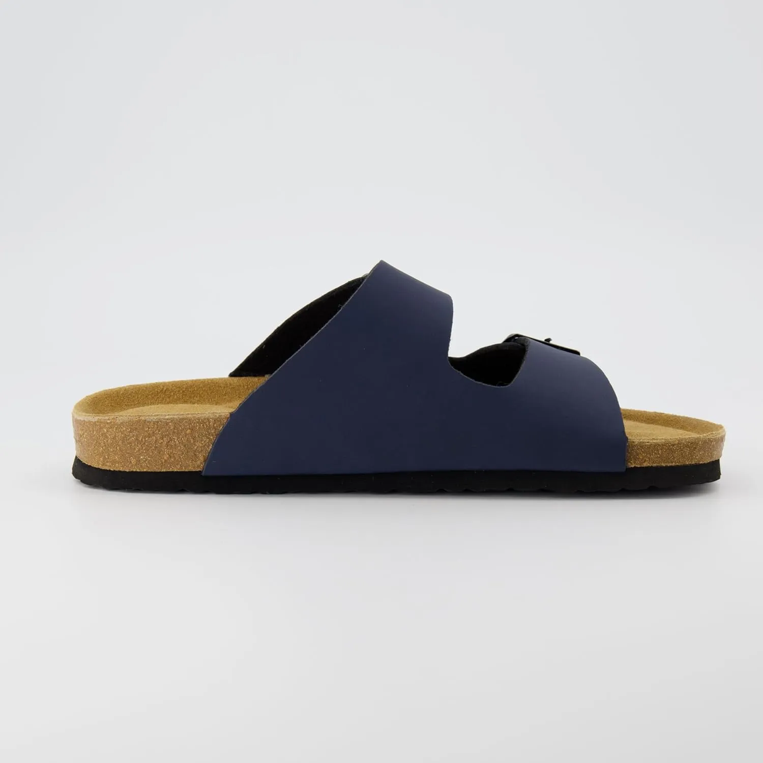 CUSHIONAIRE Men's Lane Cork Footbed Sandal with  Comfort, Arch Support, Adjustable Straps - Comfortable Slide Sandals for Walking, Casual Summer Footwear