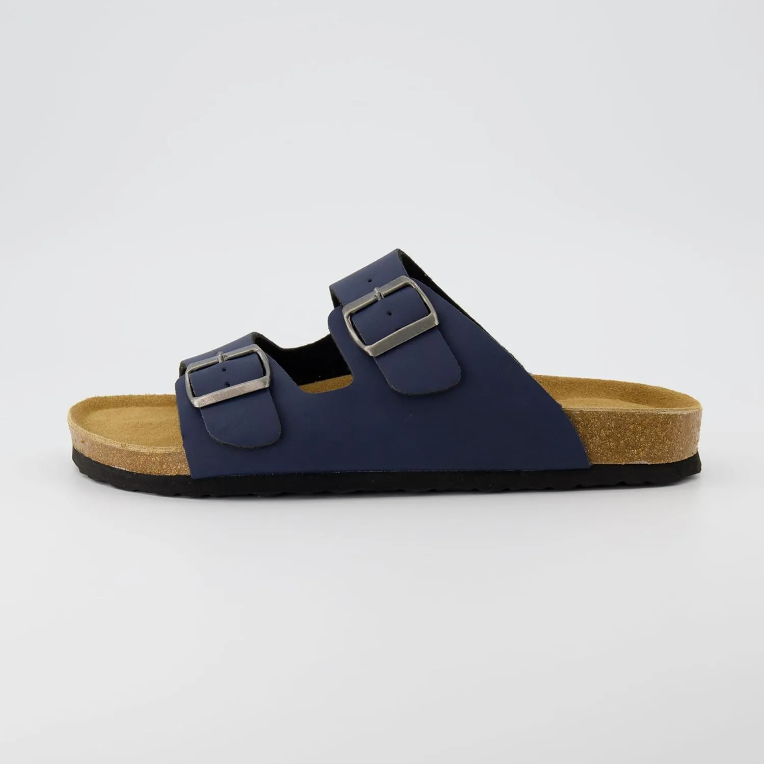 CUSHIONAIRE Men's Lane Cork Footbed Sandal with  Comfort, Arch Support, Adjustable Straps - Comfortable Slide Sandals for Walking, Casual Summer Footwear