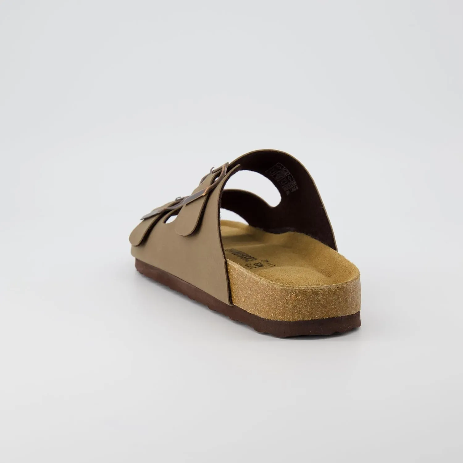 CUSHIONAIRE Men's Lane Cork Footbed Sandal with  Comfort, Arch Support, Adjustable Straps - Comfortable Slide Sandals for Walking, Casual Summer Footwear