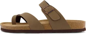 CUSHIONAIRE Men's Luna-M Cork footbed Sandal with  Comfort
