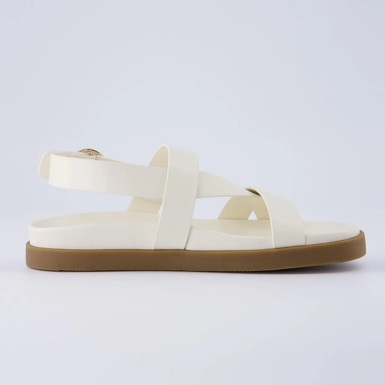 CUSHIONAIRE Women's Eve footbed sandal with  Comfort, Wide Widths Available