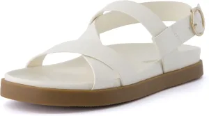 CUSHIONAIRE Women's Eve footbed sandal with  Comfort, Wide Widths Available