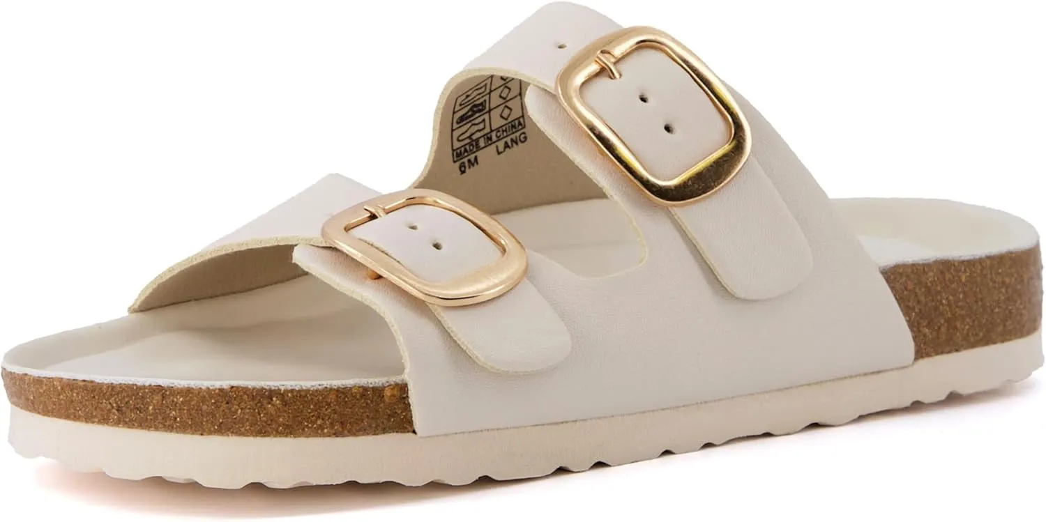 CUSHIONAIRE Women's Lang Cork footbed Sandal with  Comfort