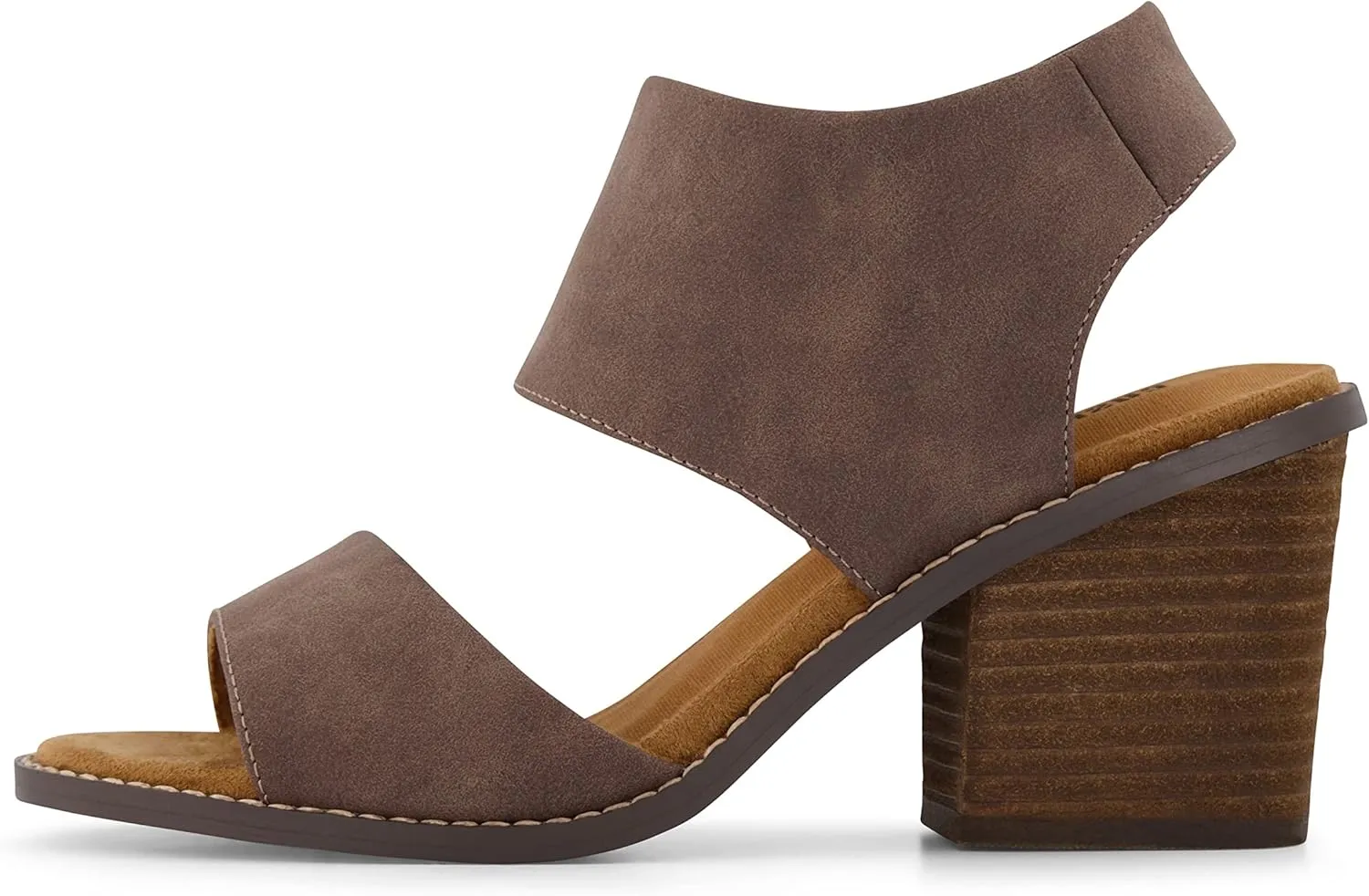 CUSHIONAIRE Women's Rosanna cut out sandal  Memory Foam and Wide Widths Available