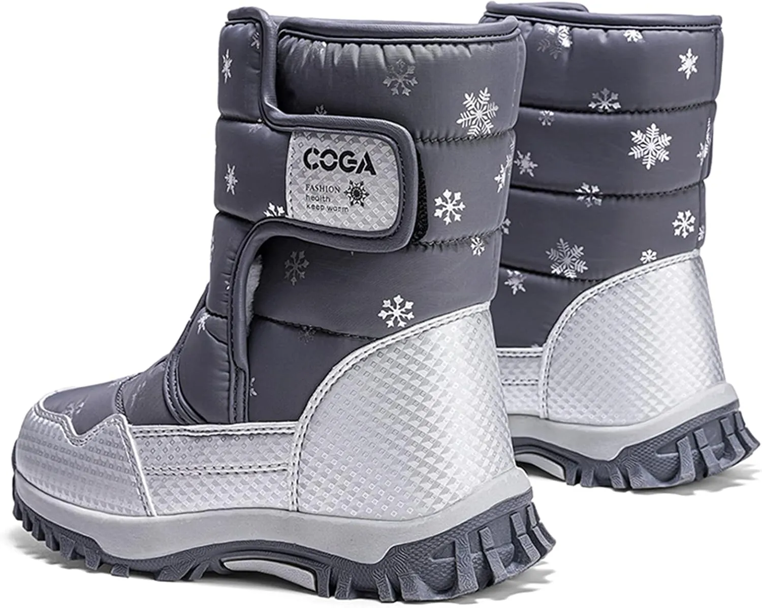 DADAWEN Girls Boys Snow Boots Winter Outdoor Waterproof Slip Resistant Cold Weather Shoes (Toddler/Little Kid/Big Kid)