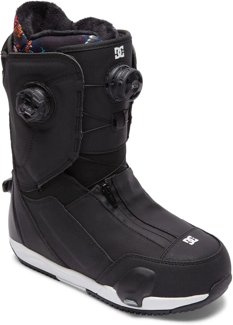DC Step On Mora BOA Womens Snowboard Boots Black/Black/White 6.5