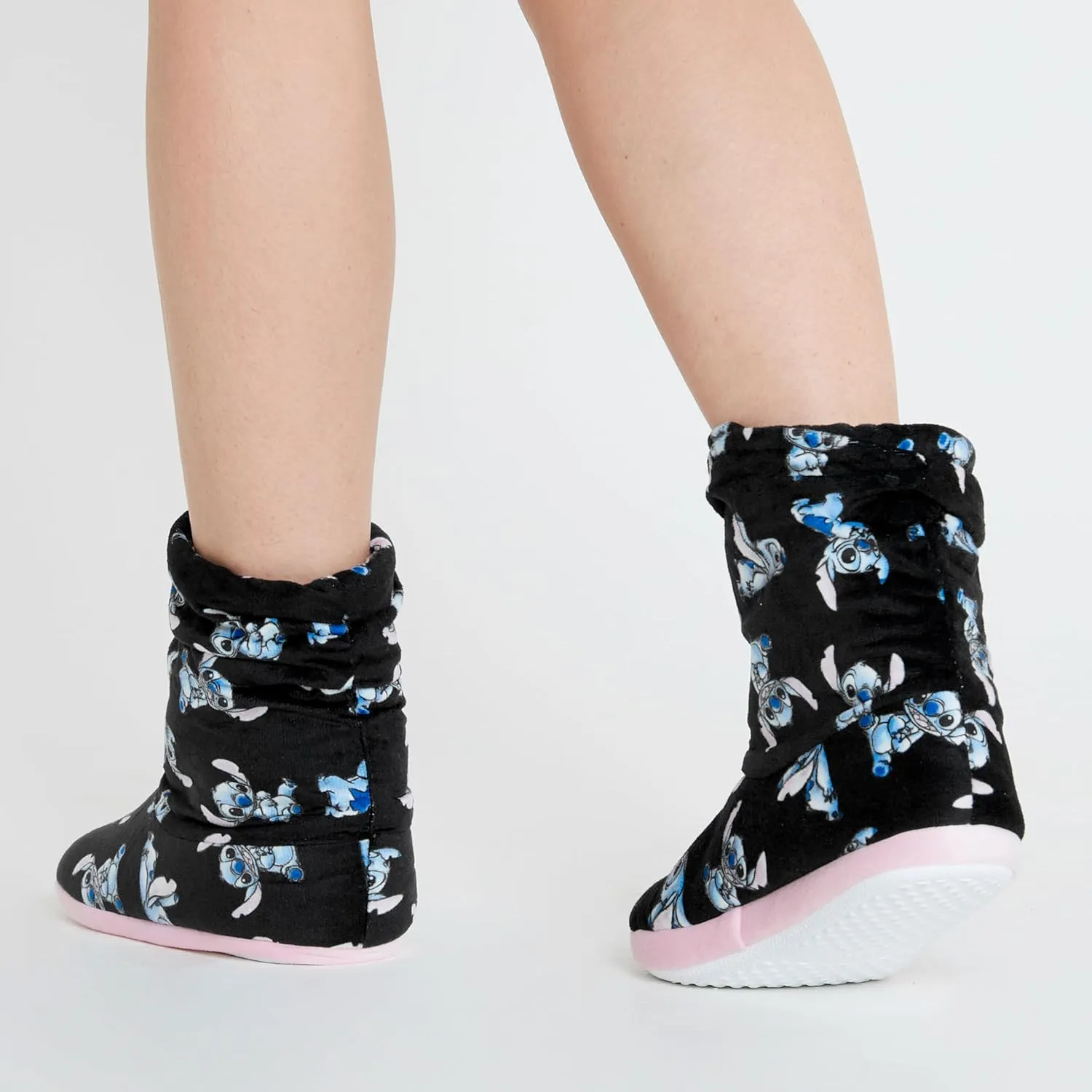 Disney Stitch Boot Slippers Women and Teenagers Warm Plush Baby Yoda House Shoes Size 4-9 Non Slip Sole Gifts for Her
