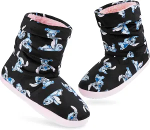 Disney Stitch Boot Slippers Women and Teenagers Warm Plush Baby Yoda House Shoes Size 4-9 Non Slip Sole Gifts for Her