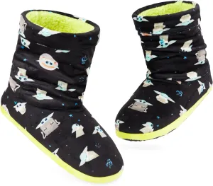 Disney Stitch Boot Slippers Women and Teenagers Warm Plush Baby Yoda House Shoes Size 4-9 Non Slip Sole Gifts for Her