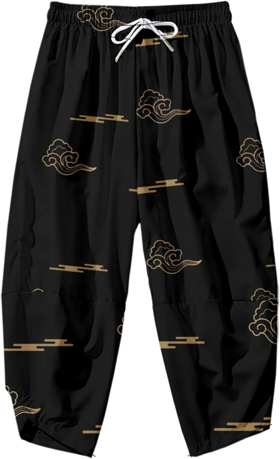 DOSLAVIDA Men's Japanese Kimono Jacket Set Stylish Open Front Coat With Shorts Chinese Style Printed Cardigan Suits