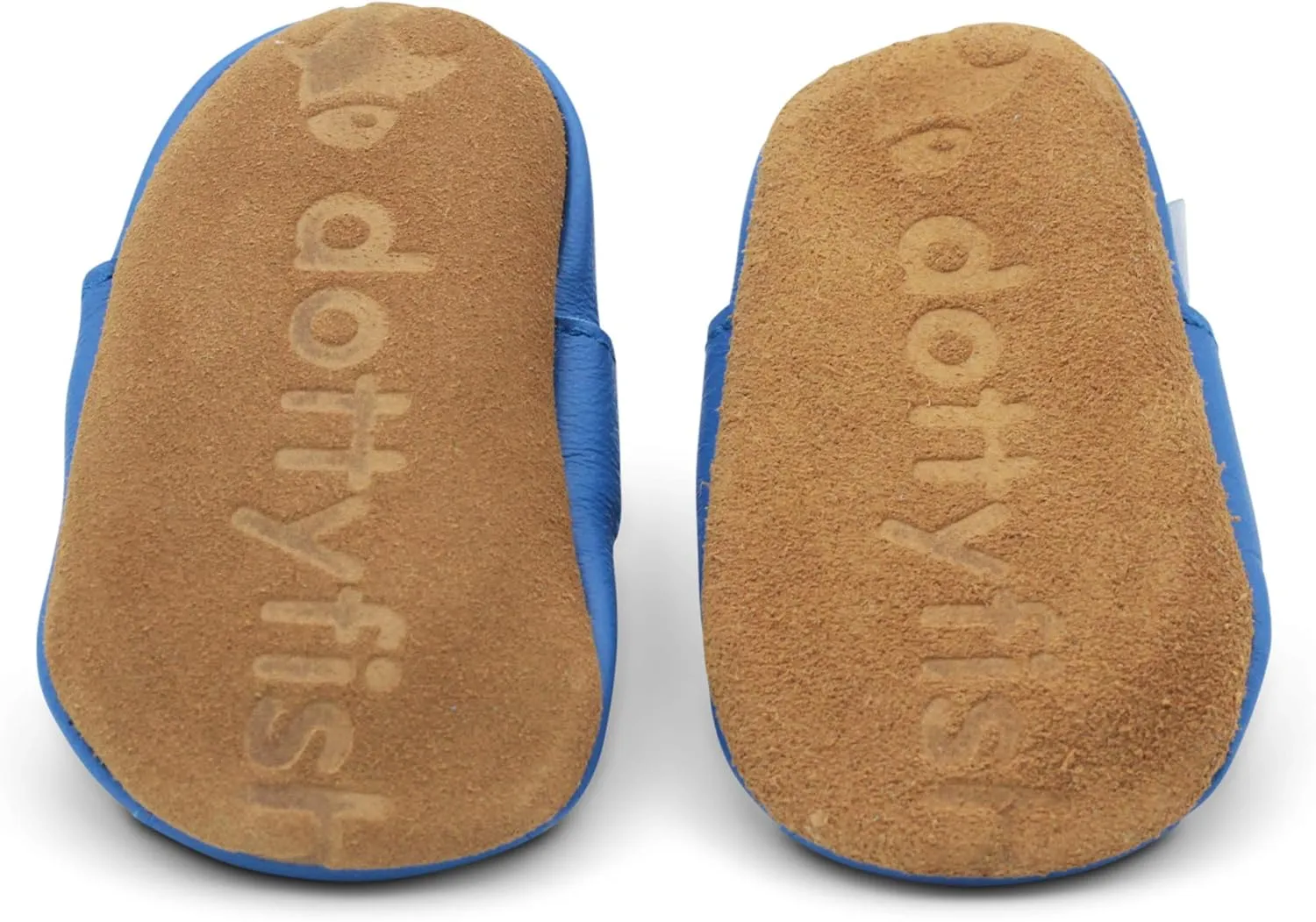 Dotty Fish Infant and Toddler Soft Leather Sandals – Barefoot-Friendly, Non-Slip Suede Sole, Podiatrist Recommended, Breathable Baby-Safe Leather, British Brand – Fits 0–4 Years