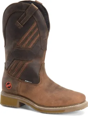 DOUBLE-H Men's DH5354 Equalizer Comp Toe, Brown - 10.5 D