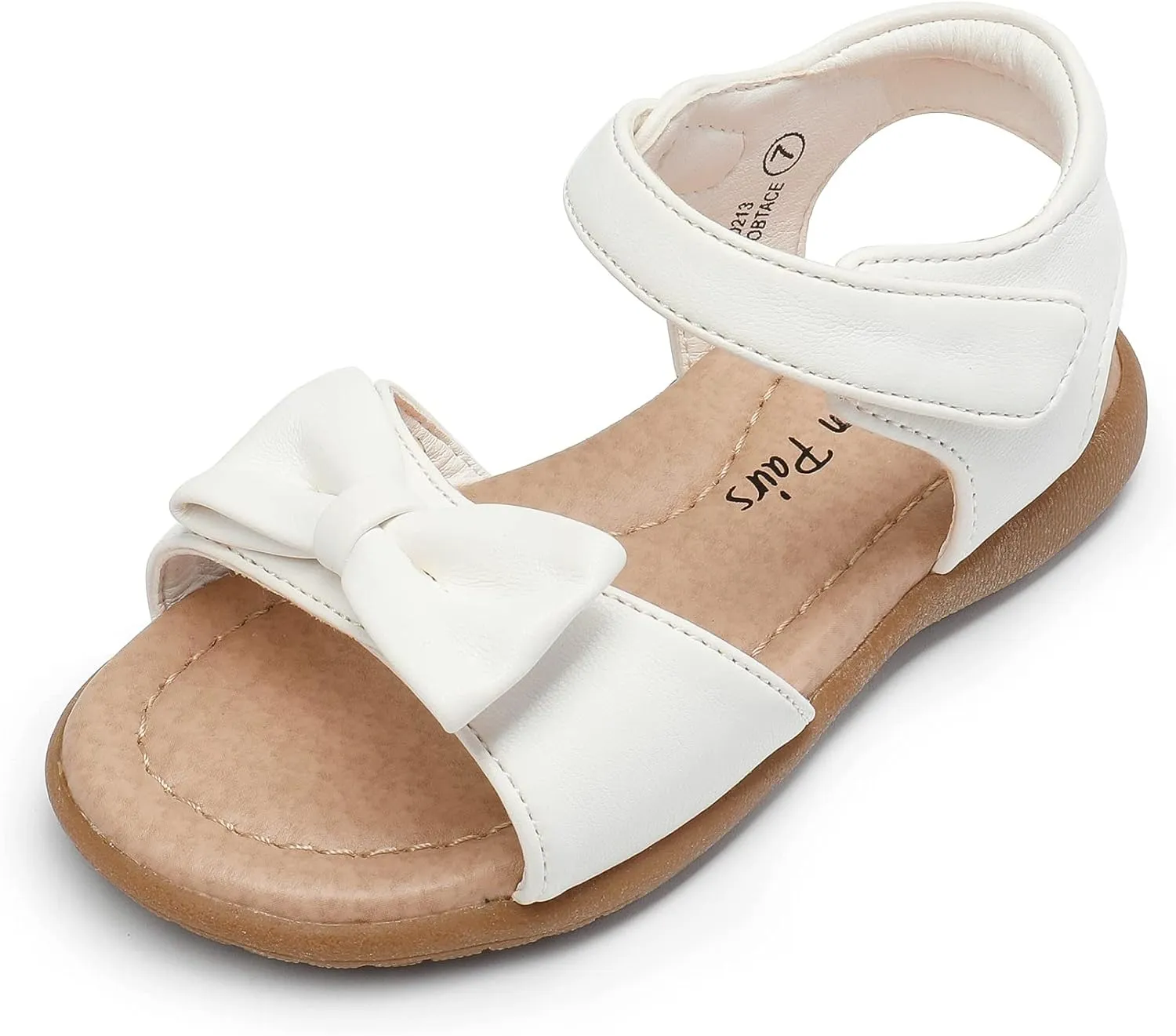 DREAM PAIRS Girls Sandals Fashion Bow Summer Shoes for Toddler/Little Kid