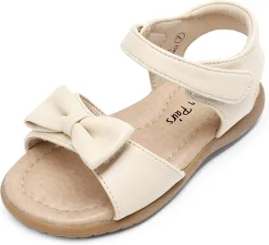 DREAM PAIRS Girls Sandals Fashion Bow Summer Shoes for Toddler/Little Kid