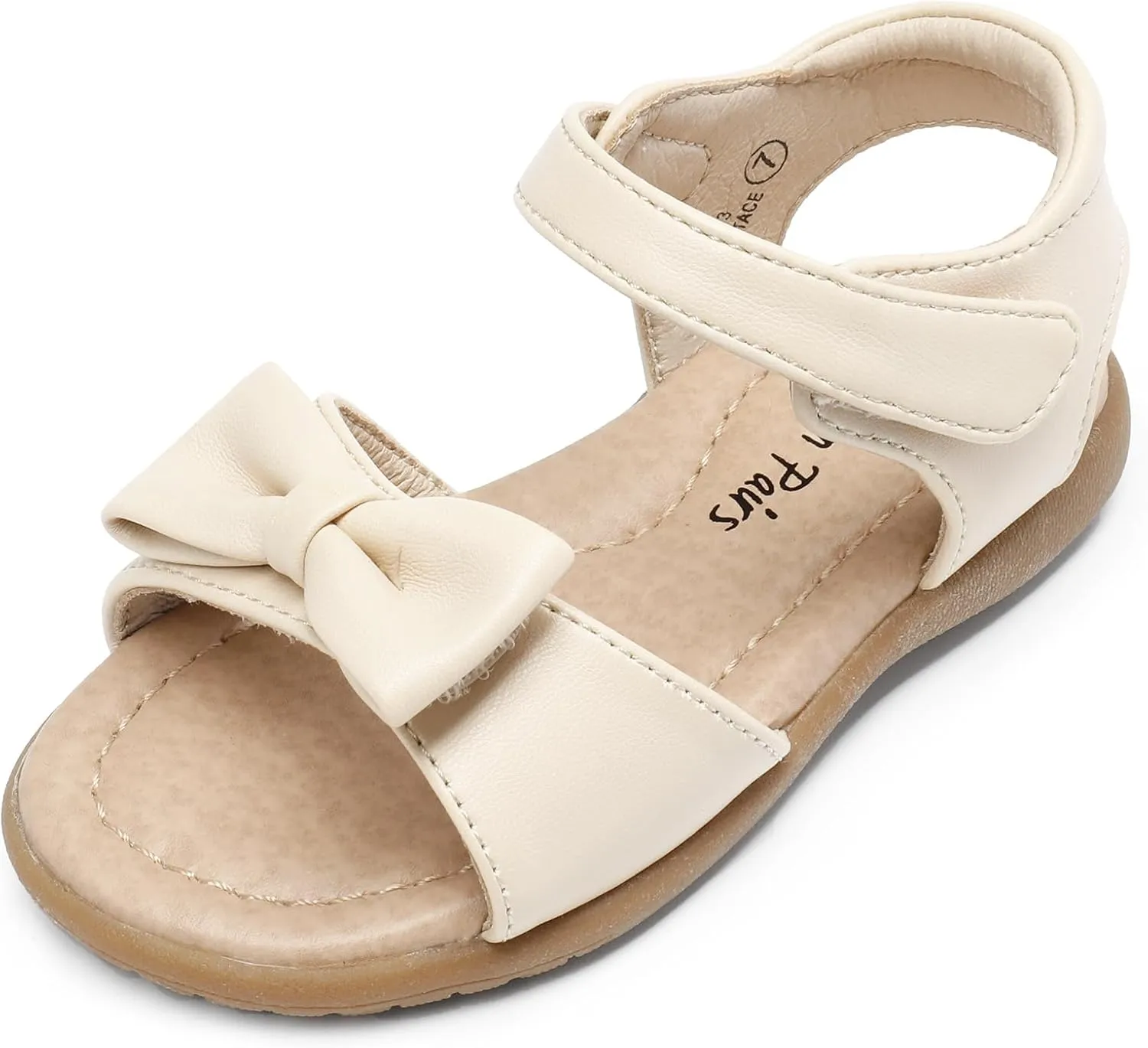 DREAM PAIRS Girls Sandals Fashion Bow Summer Shoes for Toddler/Little Kid
