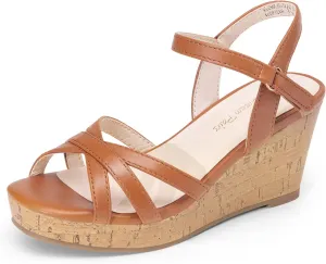 DREAM PAIRS Girls Wedge Sandals Flatform Open Toe Summer Platform Sandals Flower Wedding Party for Little Kid/Big Kid