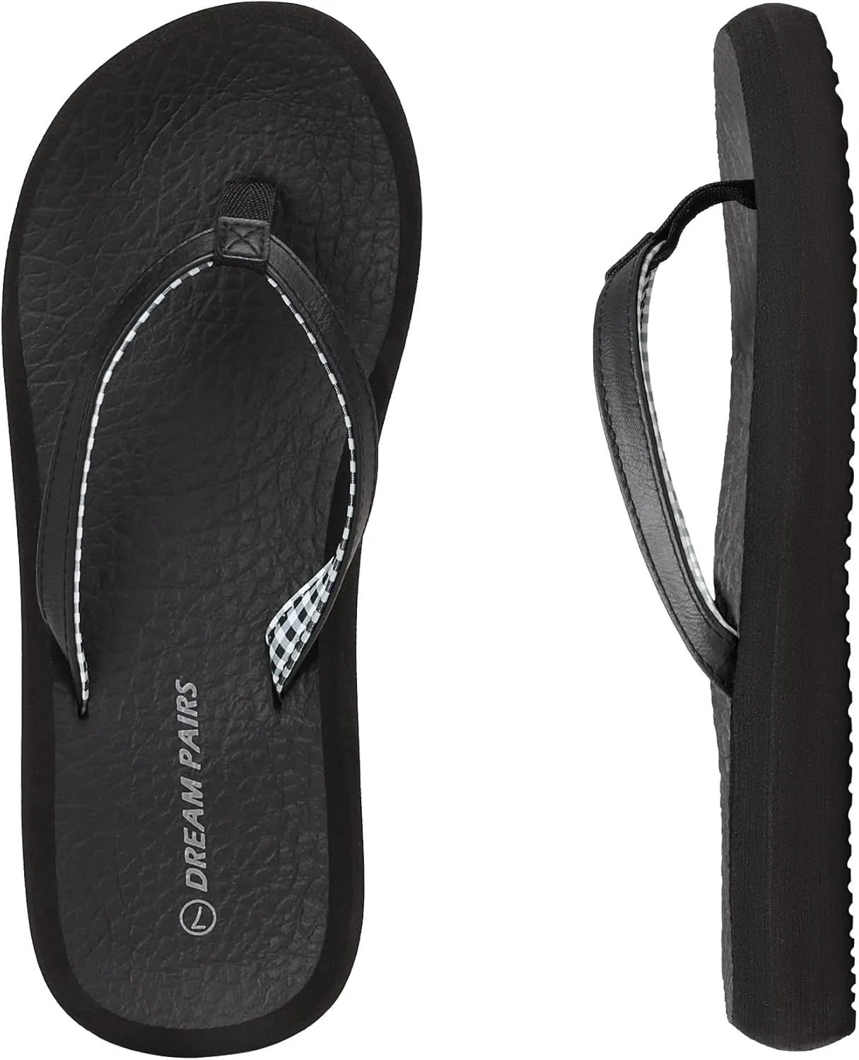DREAM PAIRS Women's Arch Support Flip Flops Comfortable Soft Cushion Summer Beach Thong Sandals