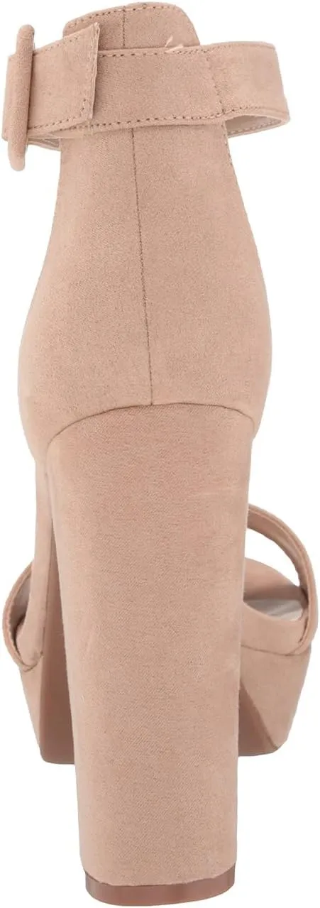 DREAM PAIRS Women's Hi-lo Heeled Sandal