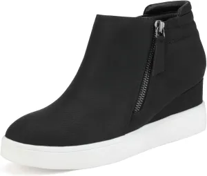 DREAM PAIRS Women’s Platform Wedge Sneakers Ankle Booties