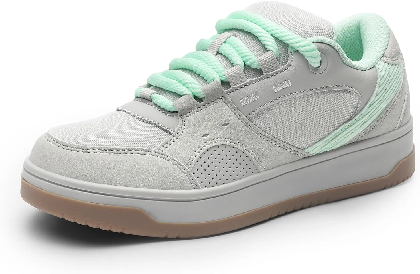 DREAM PAIRS Women's Skateboarding Shoes Low Top Walking Lace-Up Comfortable Casual Vivi Fashion Sneakers