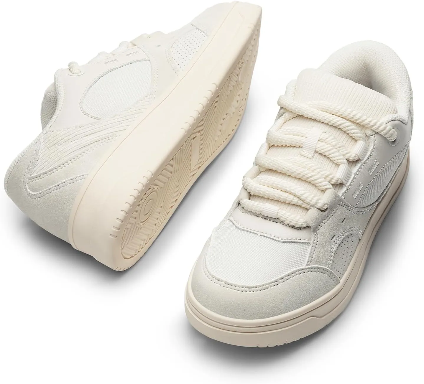 DREAM PAIRS Women's Skateboarding Shoes Low Top Walking Lace-Up Comfortable Casual Vivi Fashion Sneakers
