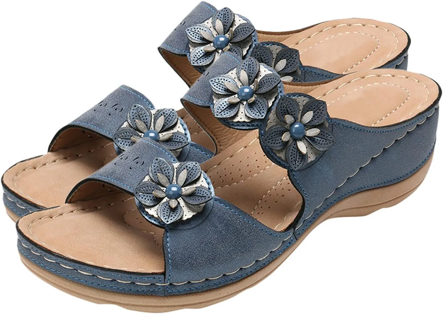 Dress Sandals for Women, Sandals Women Premium Orthopedic Open Toe Sandals Retro Anti-Slip Breathable Sandals