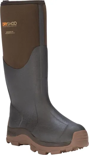 Dryshod Mens Haymaker Hi Hard Working Boots|Rubber | Waterproof | Brown | HAY-MH-BR