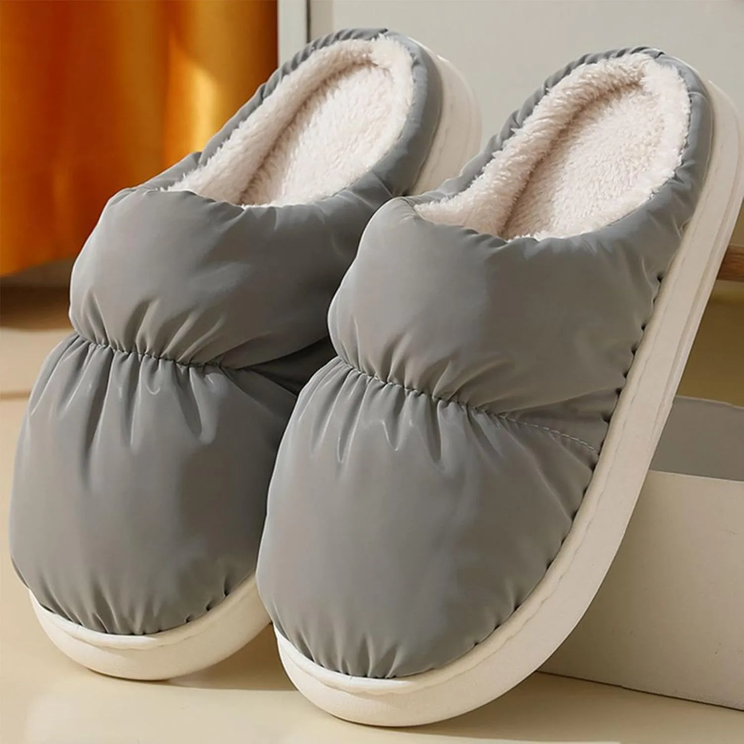 Electric Heated Slippers - Heating Boots Foot Warmers, Warmer Slippers | Rechargeable Battery Shoes Heat Foot Warmer with USB Charger, Heated Fleece Warming Shoes Cold Weather Slippers for Men Women