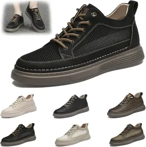 Elevator Shoes for Men Height Increase, Men's Invisible Height Increasing Elevator Shoes Taller Height Sneakers Casual Shoes with Height Increase Insoles Breathable Lace Up Oxford Shoes