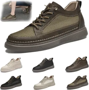 Elevator Shoes for Men Height Increase, Men's Invisible Height Increasing Elevator Shoes Taller Height Sneakers Casual Shoes with Height Increase Insoles Breathable Lace Up Oxford Shoes