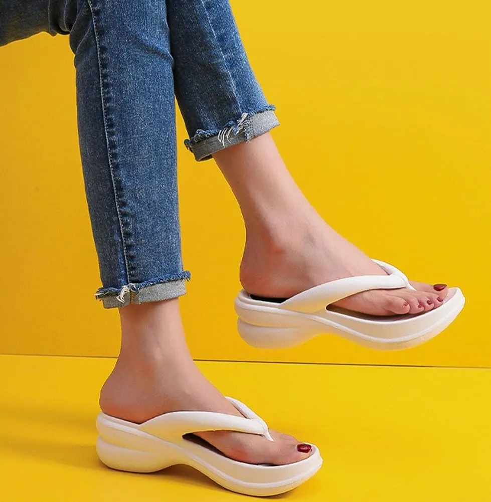 Epsion Women's Pillow Sandals Arch Support Recovery Sandal Flip Flops Soft Summer Beach Thong Slide Shoes