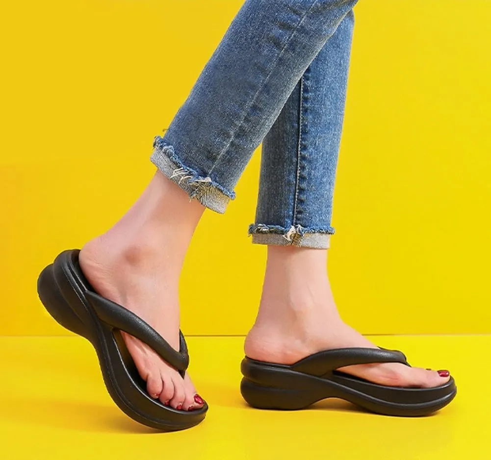 Epsion Women's Pillow Sandals Arch Support Recovery Sandal Flip Flops Soft Summer Beach Thong Slide Shoes