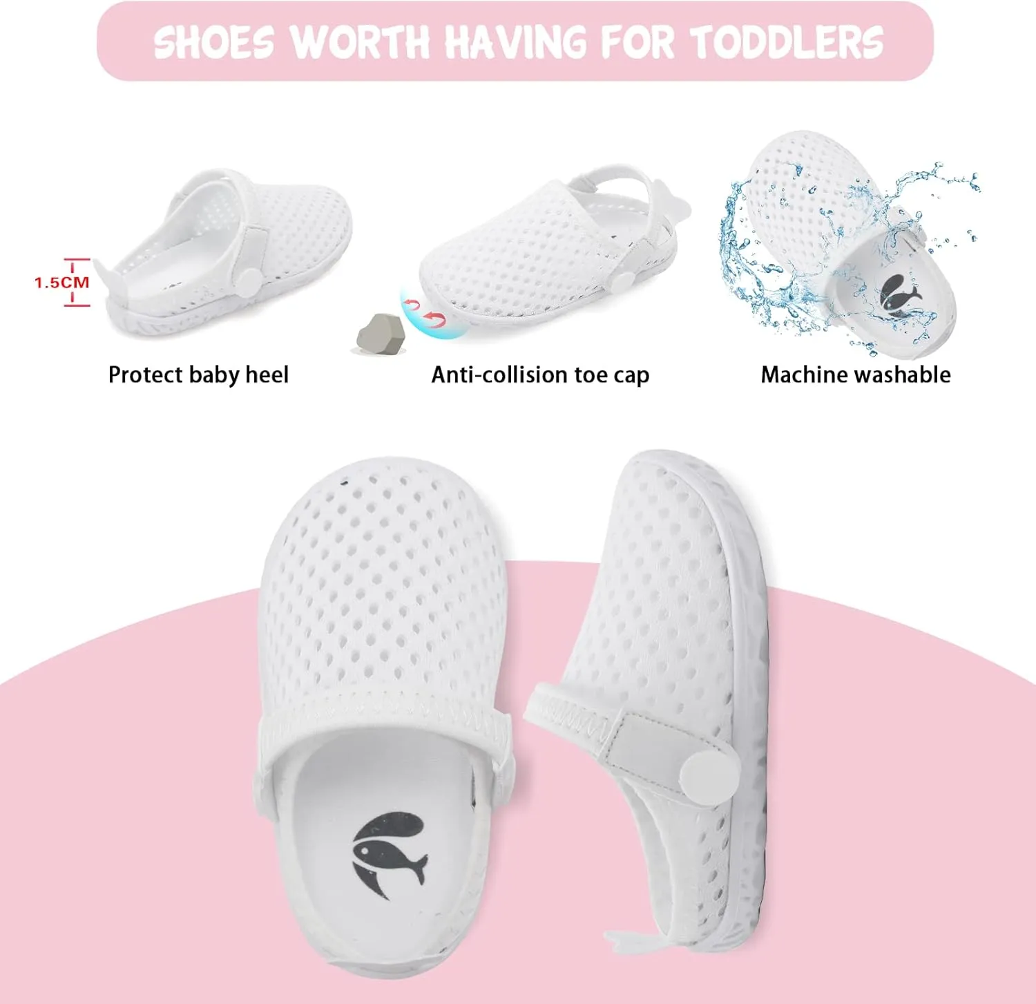 FEETCITY Baby Girl Boys Sandals Slippers Infant First Walker Shoes Summer Crib Shoes