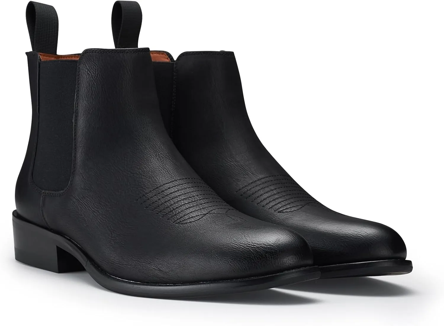 Ferro Aldo Alejandro MFA606326 Mens Memory Foam Casual High Western Buckle Strap Ankle Dress Boots