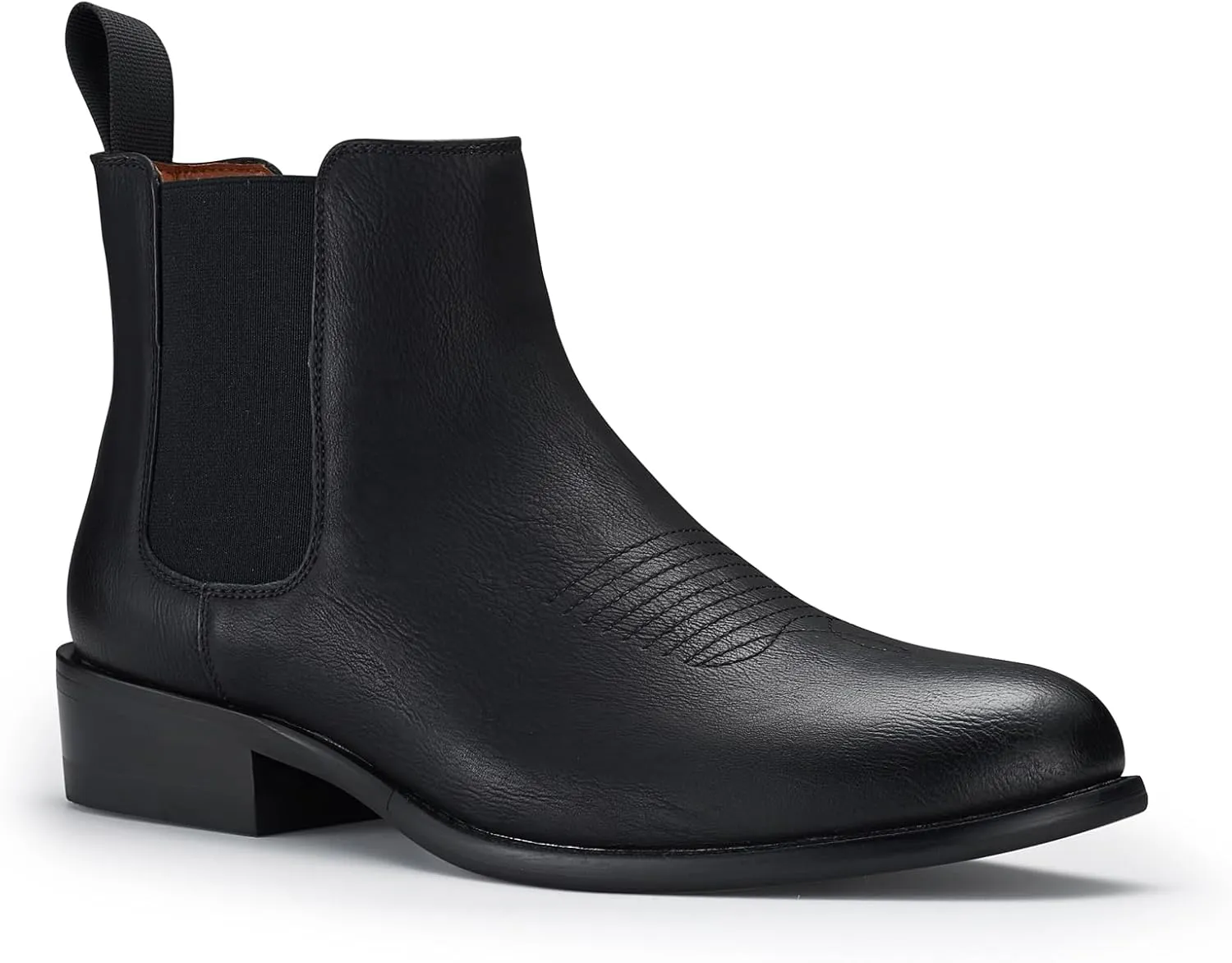 Ferro Aldo Alejandro MFA606326 Mens Memory Foam Casual High Western Buckle Strap Ankle Dress Boots