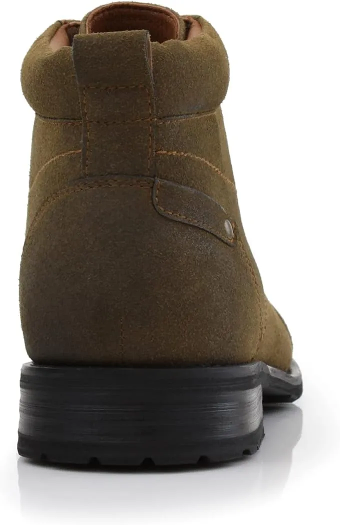 Ferro Aldo Blaine MFA806035 Mens Casual Brogue Mid-Top Lace-Up and Zipper Boots…