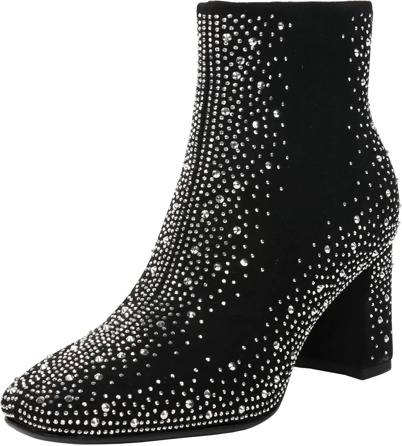FIFSY Women Sparkly Ankle Boots Sequin Glitter Booties Chunky High Heels