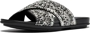 FitFlop Women's Gracie Woven Cross Slides Wedge Sandal