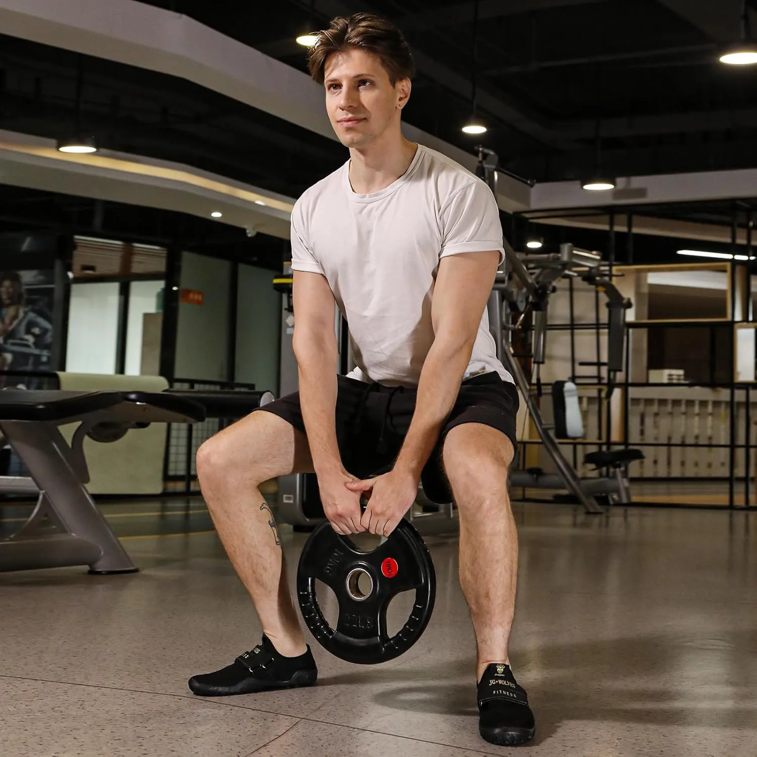 Fitness Shoes Deadlift Shoes Cross-Trainer Sneakers for Men and Women