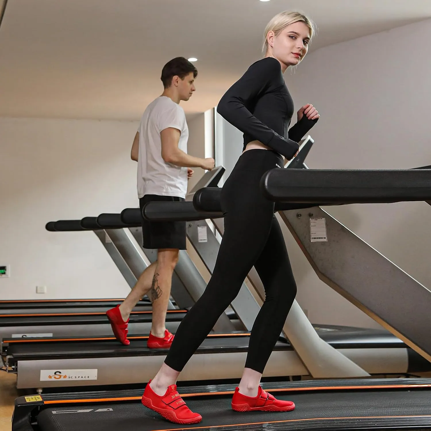 Fitness Shoes Deadlift Shoes Cross-Trainer Sneakers for Men and Women