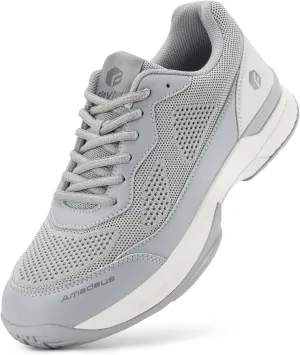 FitVille Wide Pickleball Shoes for Men Tennis Shoes Sneakers for All Court Racquetball Athletic Shoes for Racquet Sport | Arch Support & Wide Toe Box