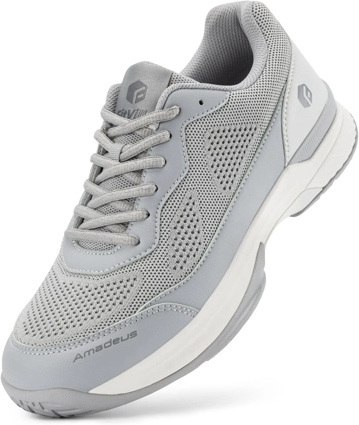 FitVille Wide Pickleball Shoes for Men Tennis Shoes Sneakers for All Court Racquetball Athletic Shoes for Racquet Sport | Arch Support & Wide Toe Box